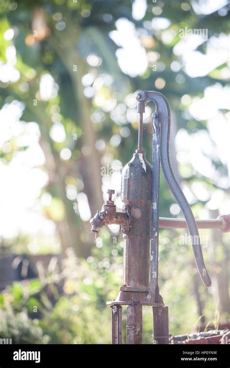 Traditional Hand Operated Water Pump Stock Photo Alamy