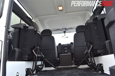 2012 Land Rover Defender 90 Rear View Folded Seats