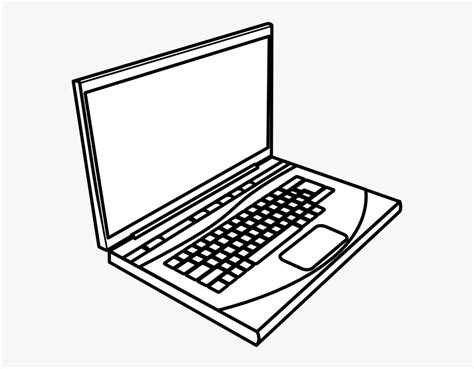 Laptop Clip Art Black And White