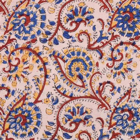 Ajrakh Print Craft Of Kutch Kalamkari Fabric India Ssethnics