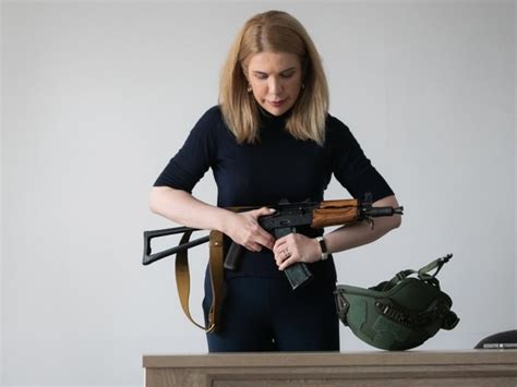 In Kyiv Political Leader Kira Rudyk Has Her Rifle Ready ‘im On Putin