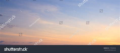 Soft And Colorful Sunset Sky Stock Photo 177034034 Shutterstock