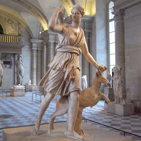 Musee Du Louvre Roman Goddess Diana Diana Statue Musée Du Louvre