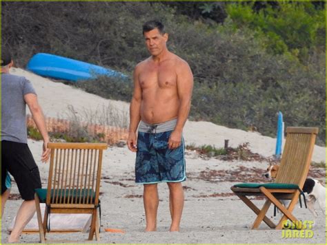 Josh Brolin Puts His Buff Body While Shirtless At The Beach Photo