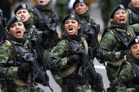 Mexican Special Forces Participate In A Military Parade Celebrating