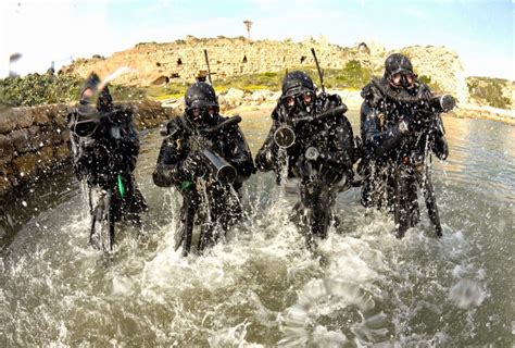 Israeli Navy Special Forces Shayetet 13 During A Photoshoot Weapons Free