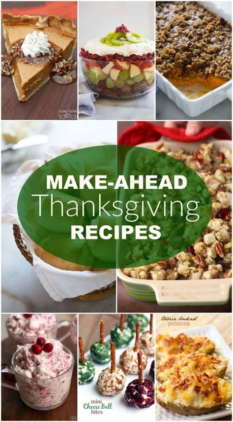 Classic Thanksgiving Menu With Grocery List And Make Ahead Tips