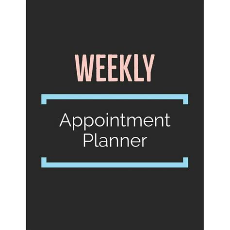 weekly appointment planner 4 column undated daily planner appointment book with time 52 weeks