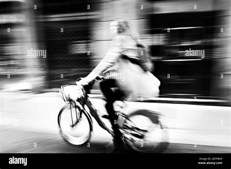 Motion Abstract Background And Black And White Street Photography In