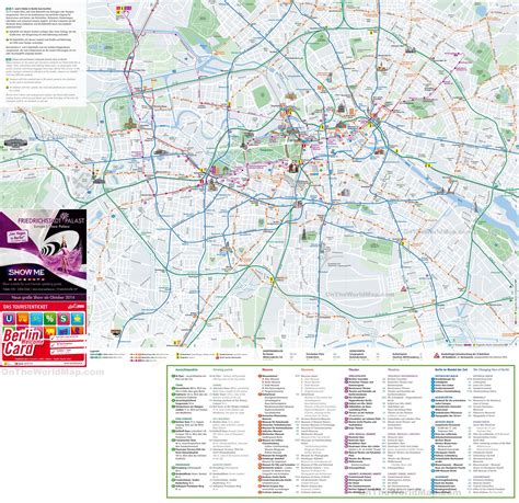 Berlim Passeios Map City Sightseeing Mapa De Berlim Alemanha