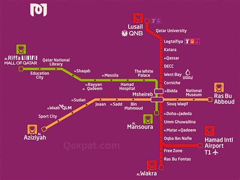 Doha Metro Route Map Timings And Fares