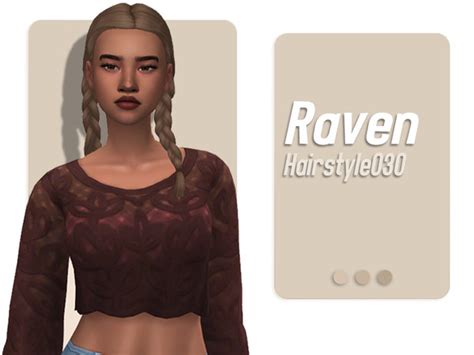 The Sims Resource Raven Hairstyle