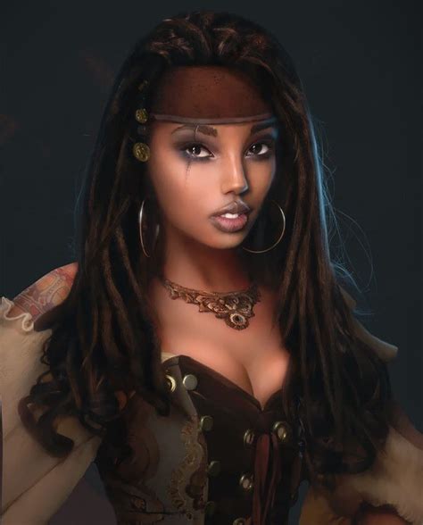 fantasy art dump dandd character inspiration pirate woman black women art character portraits