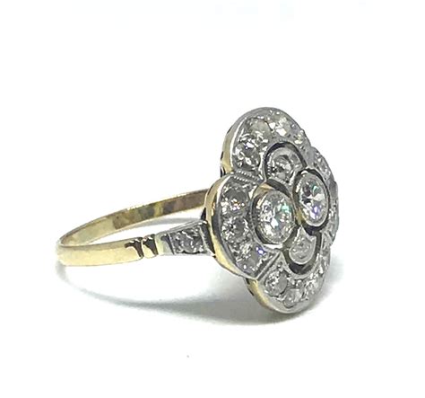 Antique Art Deco Diamond Cluster Ring Jewellery Discovery