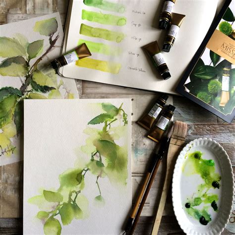 Do you love greens? | Greens, Mixed greens, Watercolor