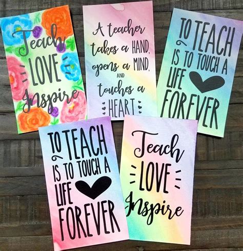 Watercolor Teacher Cards The Scrap Shoppe Teacher Cards School