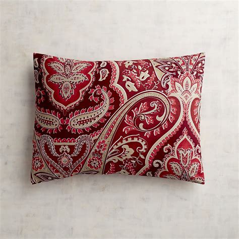Red Paisley Standard Pillow Sham Paisley Bedding Red Bedding King