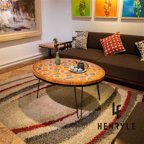 Alaterre shaker cottage coffee table. Lucky Coins Colored Pencil Coffee Table - Henry Le Design