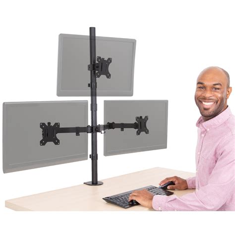 Stand Steady 3 Monitor Mount Desk Stand Height Adjustable Triple