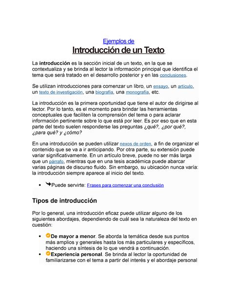 Ejemplos De Introduccion Para La Materia De Metodologia Ejemplos De