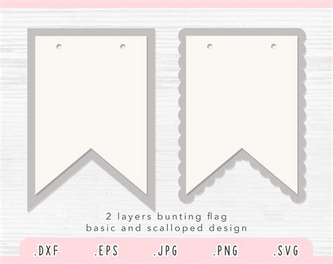 Craft Supplies And Tools Papercraft Banners Svg Eps Dxf  Pennant