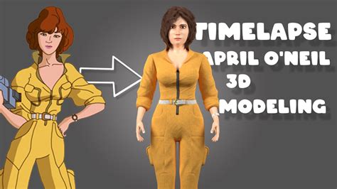 April Oneil 3d Modeling Timelapse Character Modeling In Blender