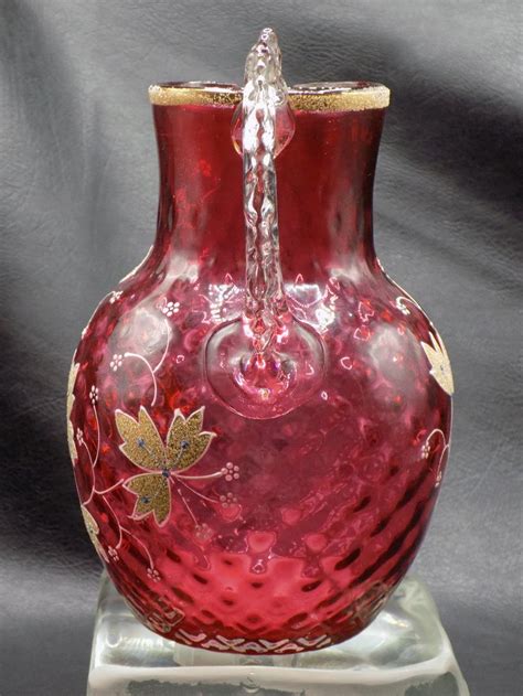 Sold Price Wonderful Victorian Decorated Moser Art Glass Pitcher Invalid Date Cdt