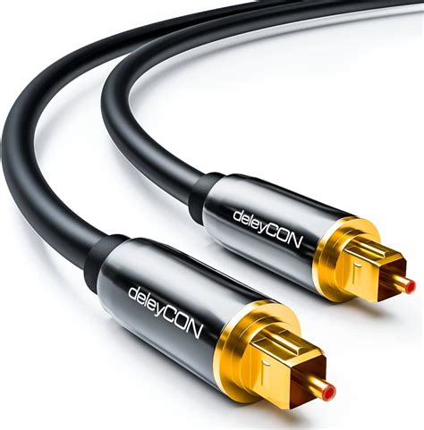 Deleycon 05m Optical Digital Audio Cable S Uk Electronics