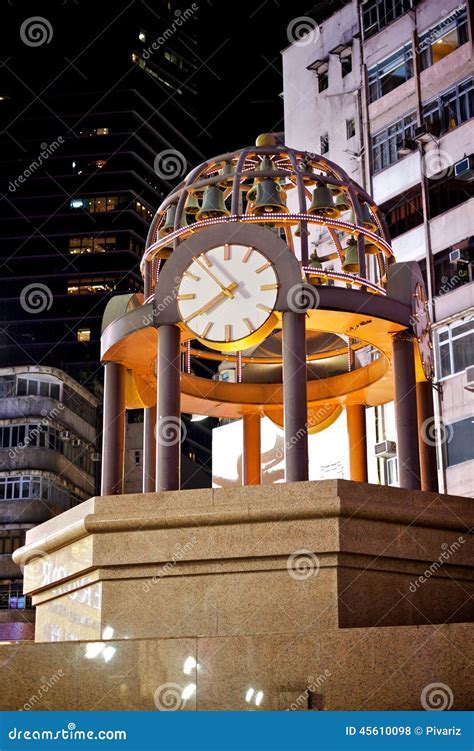 Times Square Clock In Hong Kong Stock Photo Image Of China Hong