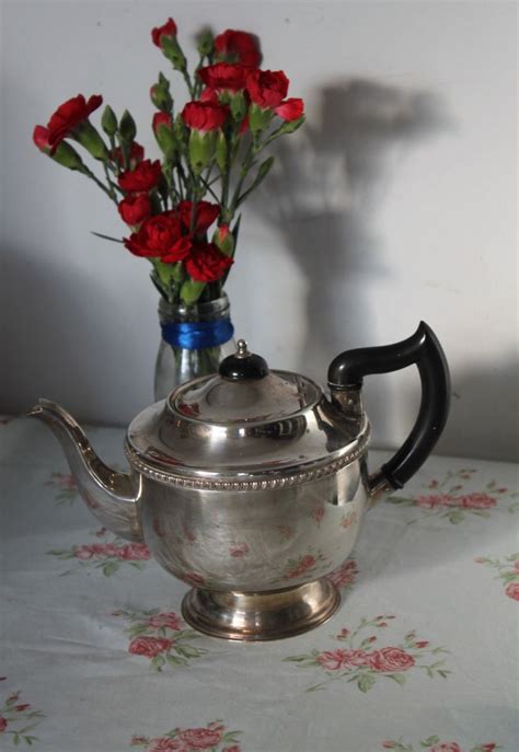 Silver Plated Teapot In The English Traditional Style C1950s Etsy Uk