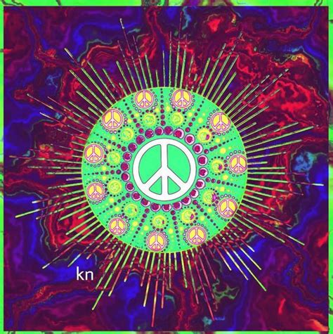 Peace Man ☮ Peace Artist Kathy Nail Hippie Peace Pattern Art Peace