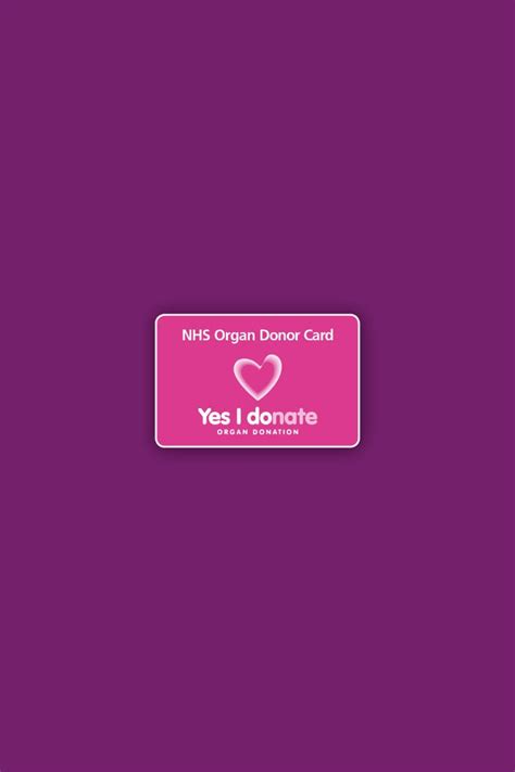 A smaller number of organs come from healthy people. Organ donor card | Organ Donation - English