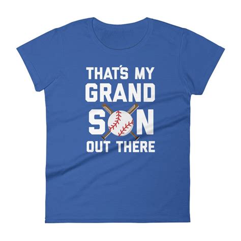 Thats My Grandson Out There Baseball Grandma Womens Etsy