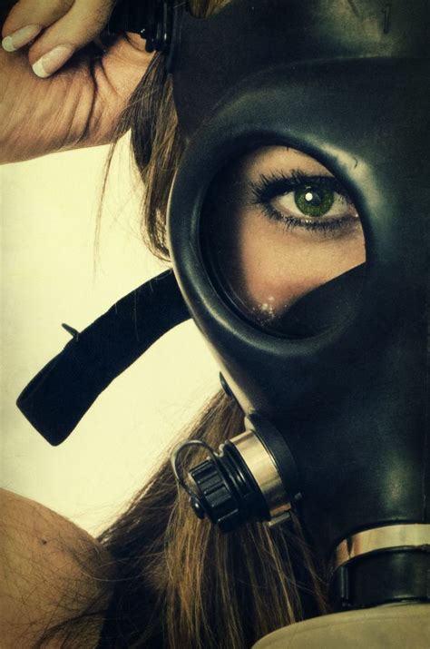 Girl In Gasmask Gas Mask Girl Mask Girl Catsuit