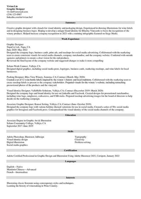 How To List Contract Work On A Resume Guide And Examples