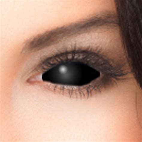 Black Scleral Full Eye Coloured Contacts Sabretooth Posting Now