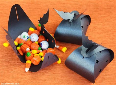 Papercut Bat Treat Boxes Lia Griffith Halloween Classroom Treat