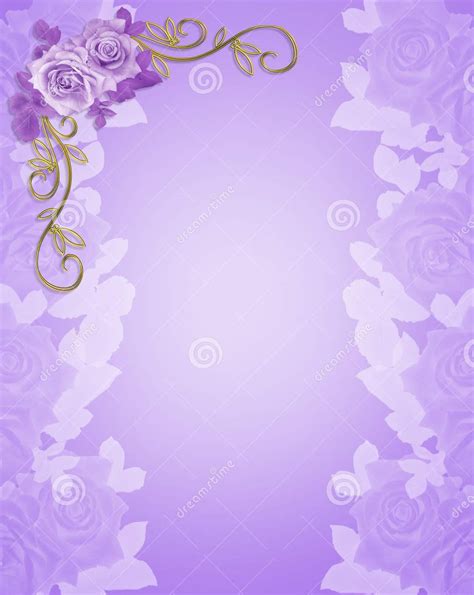 Purple Wedding Invitation Template Purple Wedding Invitations