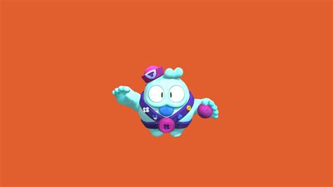 Posed Squeak Cartoon Style Brawl Stars Download Free 3d Model By