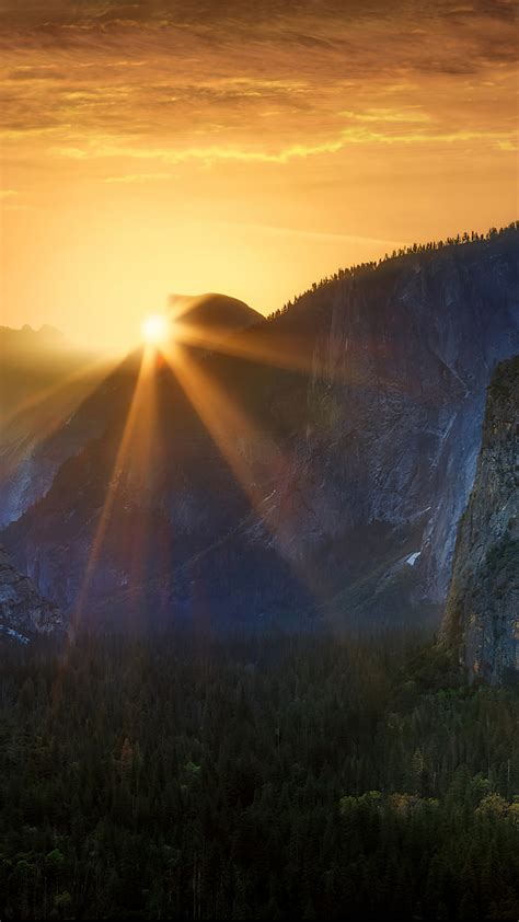 720x1280 Sunrise At Tunnel View Yosemite National Park 5k Moto Gx