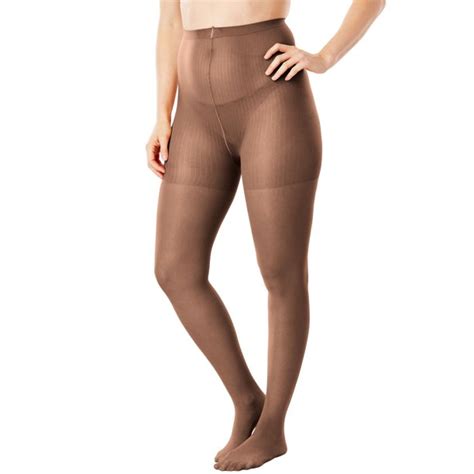 comfort choice comfort choice women s plus size 2 pack control top tights