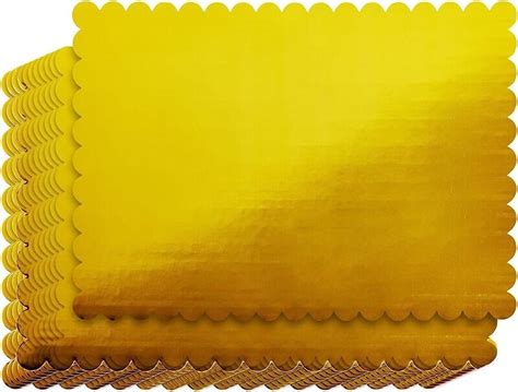 9x13 Gold Scalloped Cake Board
