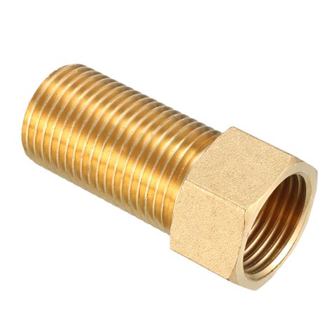 Brass Pipe Fitting Adapter 12 Pt Male X 12 Pt Female Coupling