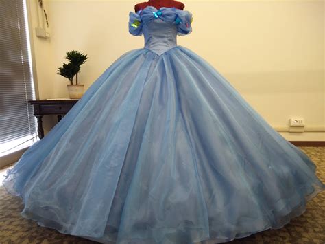 2015 Movie Cinderella Dress Cinderella Wedding Dress Blue White Dress New Cinderella Costume