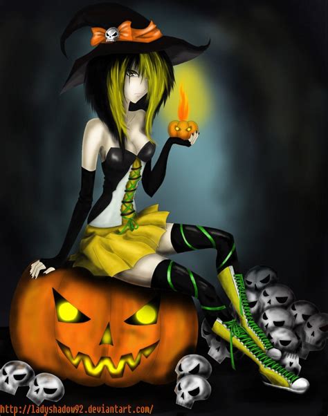 Halloween By ~ladyshadow92 On Deviantart Digital Art Digital Artwork Halloween