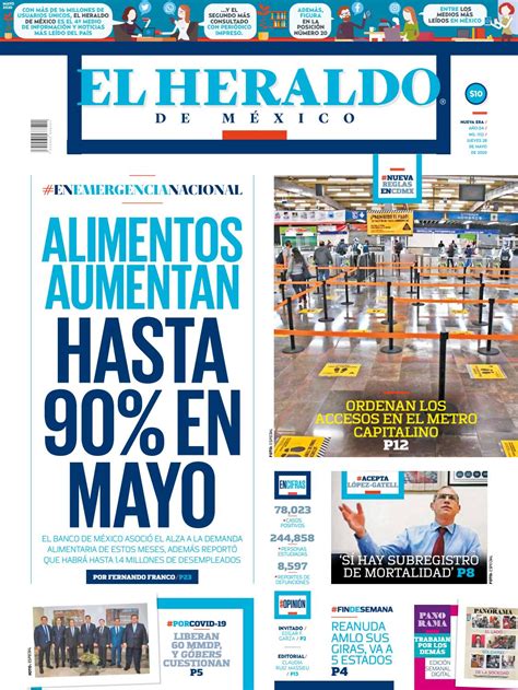 Edición Impresa Jueves 28 De Mayo De 2020 By El Heraldo De México Issuu