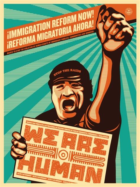 immigration reform now prints immigration art shepard fairey art immigration reform