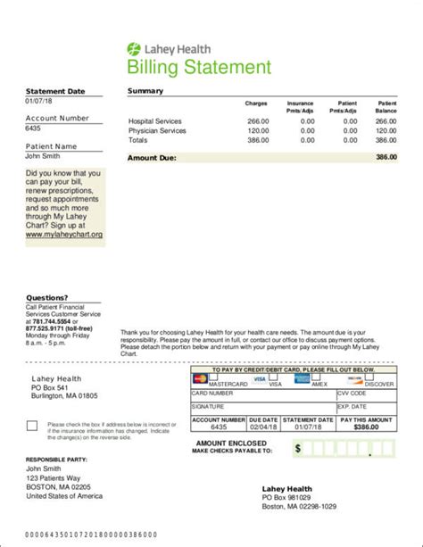 Free 9 Billing Statement Samples And Templates In Pdf