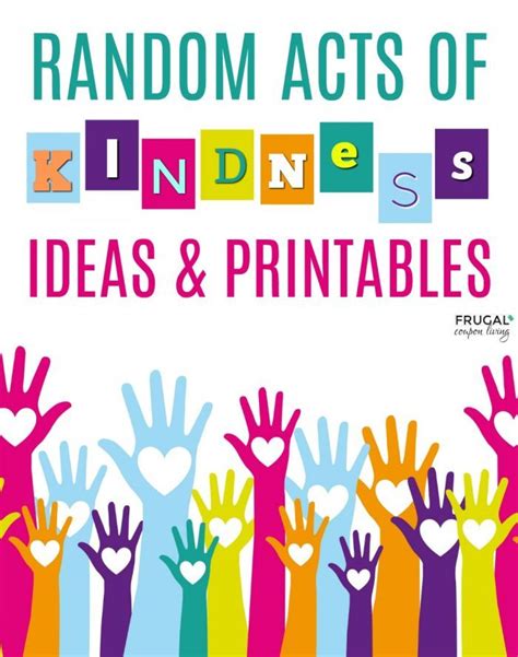 Random Acts Of Kindness Day Ideas And Pdf Printables
