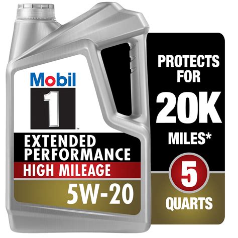 Mobil 1 Extended Performance High Mileage Full Synthetic Motor Oil 5W